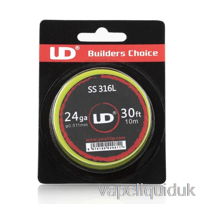 UD Youde Resistance Wire 24 GA - SS316 Stainless Steel Vape Juice